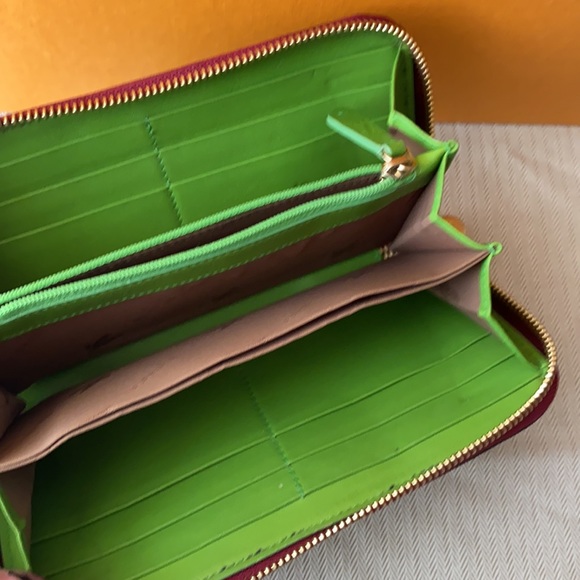 Auth. ETRO Wallet Tricolore zippy wallet - Picture 10 of 15